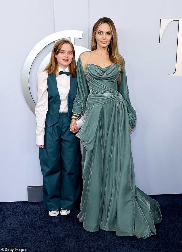 The mother-daughter duo produced the musical The Outsiders, which won four trophies, including the top honor of Best Musical; (pictured at the 2024 Tony Awards)