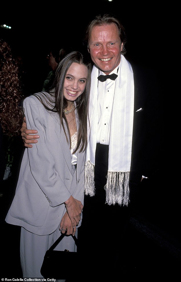 They briefly reconnected during the filming of Lara Croft: Tomb Raider in 2001, but Jolie reportedly cut ties with her father again in the early 2000s; (pictured in 1991)