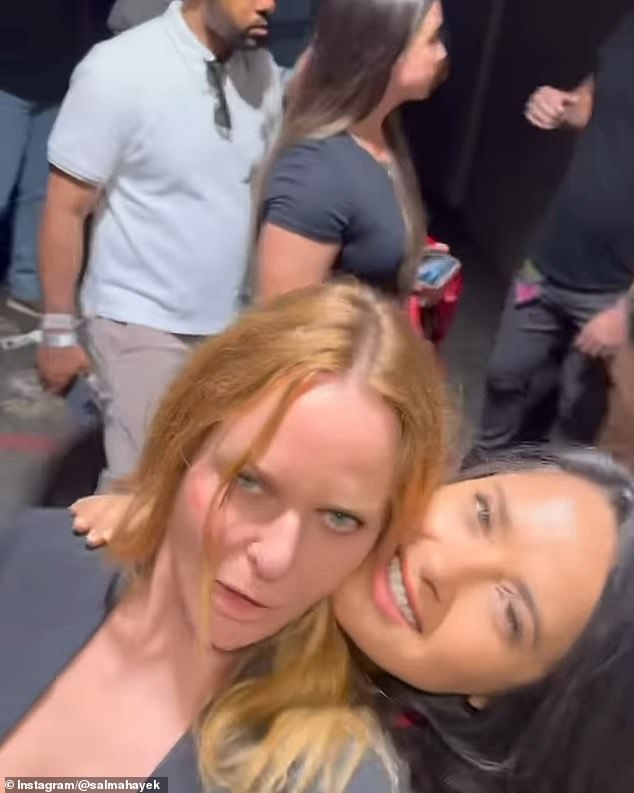 The spree included adorable selfies with celebrities, including Stella McCartney (seen here)