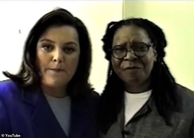 Whoopi appeared alongside Rosie O'Donnell in a 1990s music video for a song called David Duchovny.