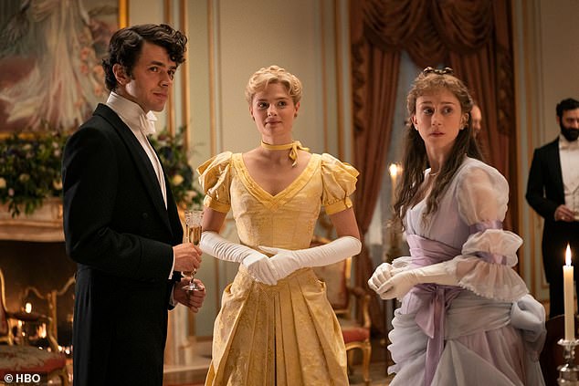 Louisa graduated from the Yale School of Drama with a master's degree in acting. She is known for starring in the HBO period drama series The Gilded Age as Marian Broo (seen in center).