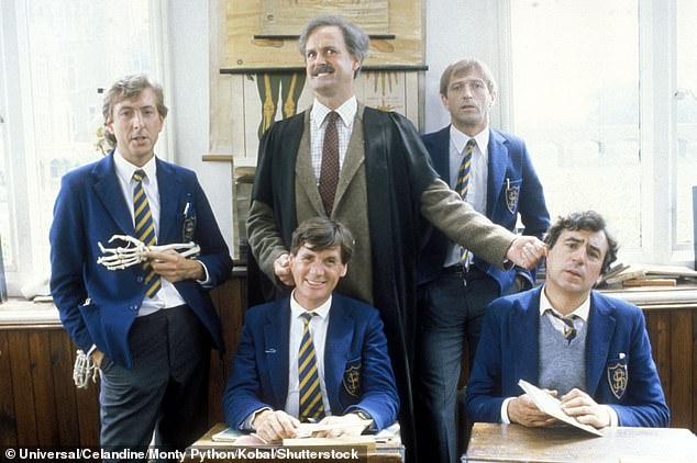 Eric Idle, John Cleese, Graham Chapman, Michael Palin, Terry Jones in The Meaning of Life by Monty Python - 1983