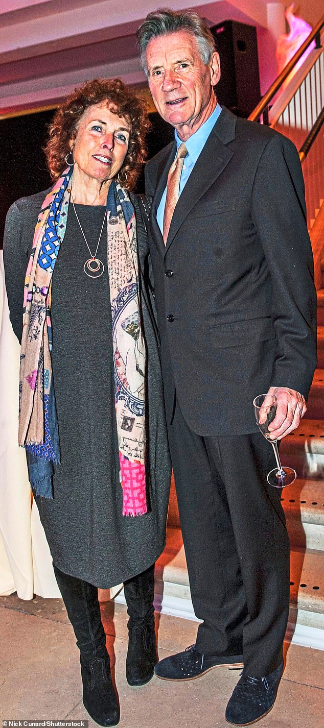 Michael with his late wife Helen, in 2015, at the launch of the Magna Carta show in London.