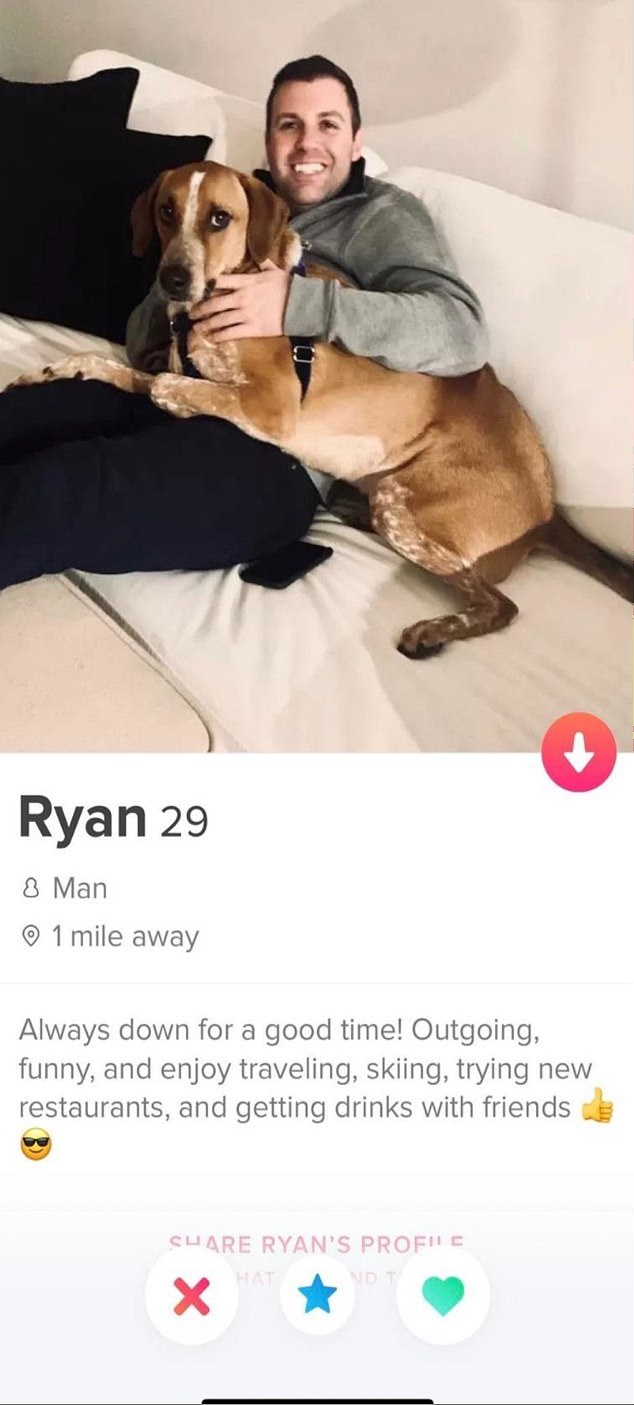 Screenshot of Ryan MacKenzie's Tinder profile