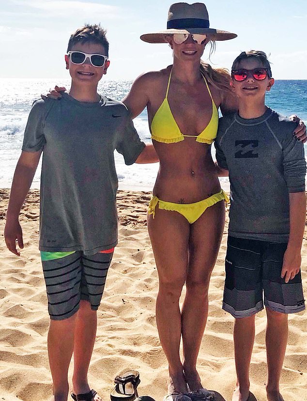 Britney has visited her children at their home in Hawaii 