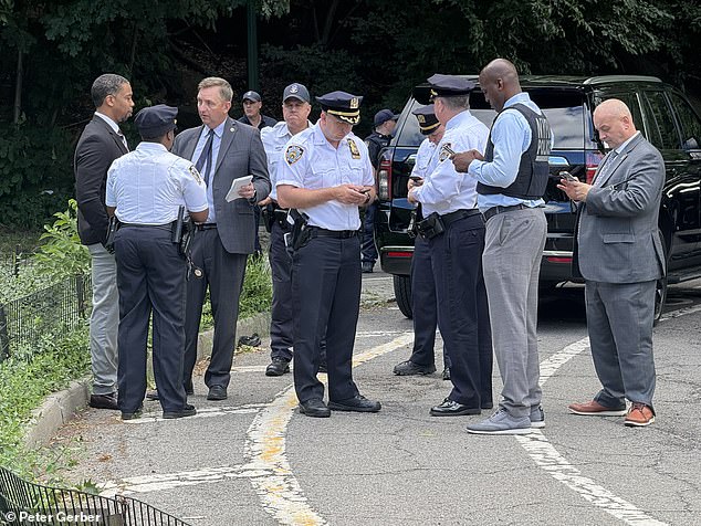 Police say they have divided up the park and are trying to identify witnesses.