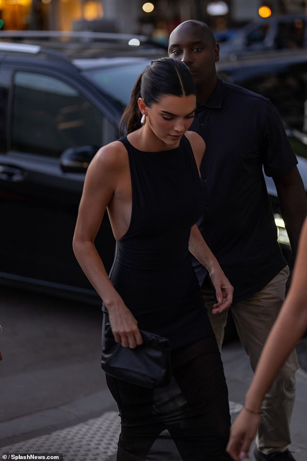 She looked effortlessly elegant in her glamorous dress as she was seen getting out of her private car.