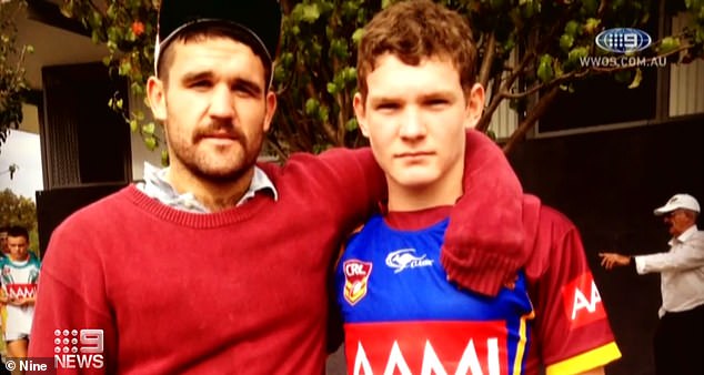 Former Canberra Raiders under-20 player Jarred Martin (left) taught Panthers star Liam (pictured right as a teenager) how to tackle with intent.