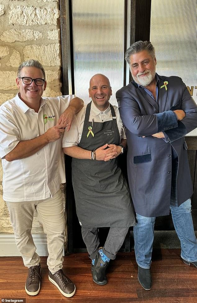 The spokesperson also confirmed that Matt and Gary will soon team up with his former MasterChef co-star George Calombaris, 45 (centre), for another project.