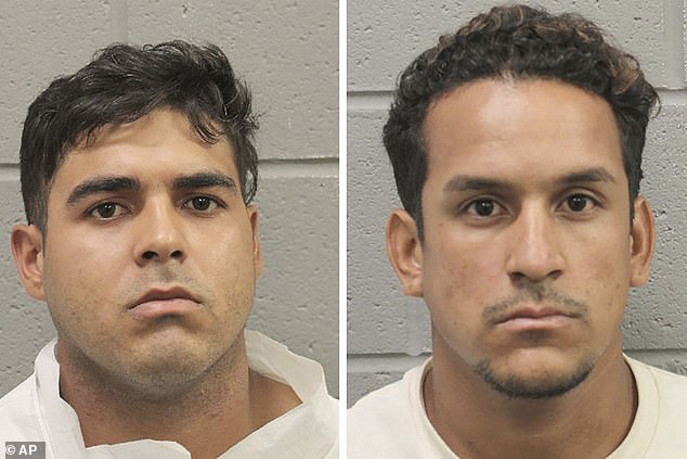 He, right, and Johan José Martínez Rangel, left, face murder charges in the death of 12-year-old Jocelyn Nungaray.