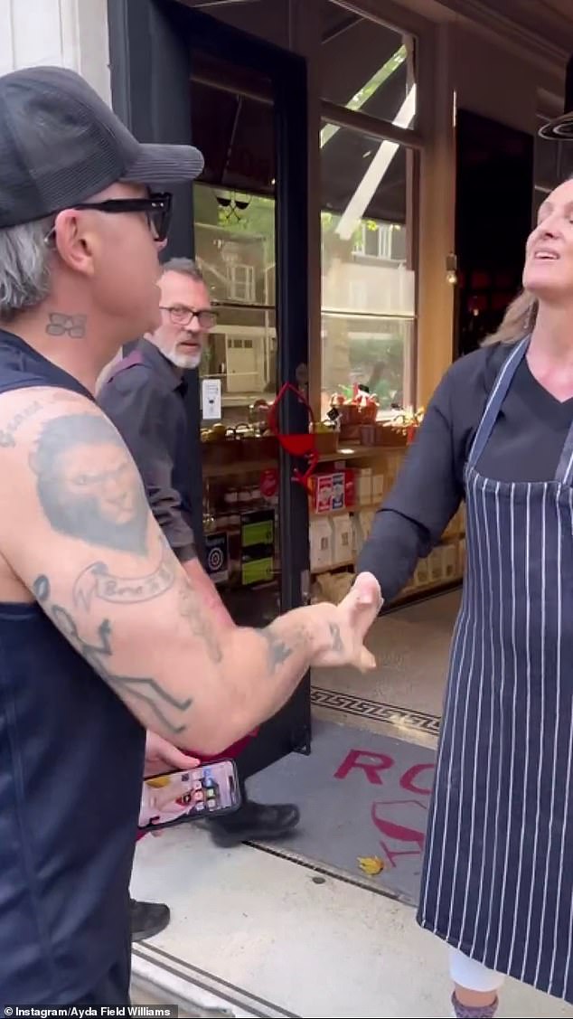 The first person to recognize the star (right) admitted they only saw him because they had seen the Instagram post showing him in his AFL team.