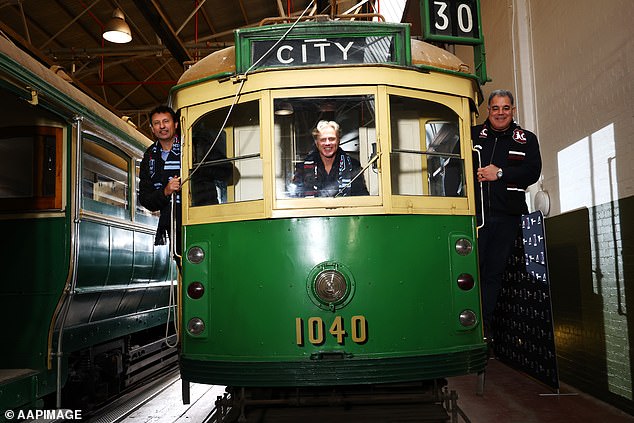 Brereton (pictured center with NRL legends Laurie Daley, left, and Mal Meninga, right) believes rugby league is a brutal and brutally honest sport, and says he would love to have played.