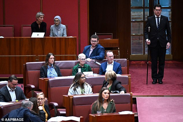 Prior to her decision to cross the floor, Ms. Payman abstained from several rounds of voting. She visibly did so and watched as Senator Thorpe shouted at the Labor Party for being 