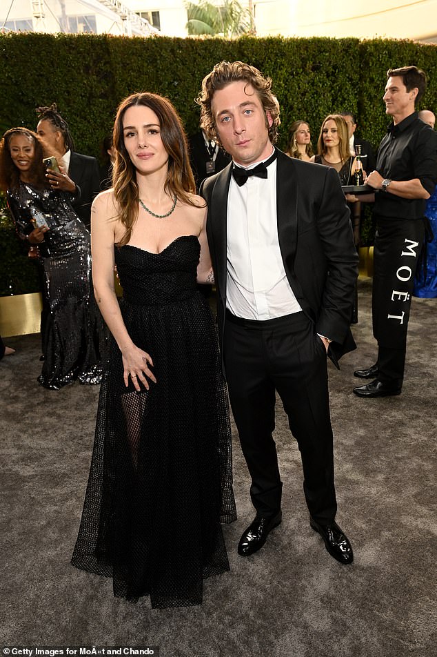 Jeremy and Addison married in 2019 before welcoming daughters in 2018 and 2020. They then divorced in May 2023 (pictured at the 2023 Golden Globes).