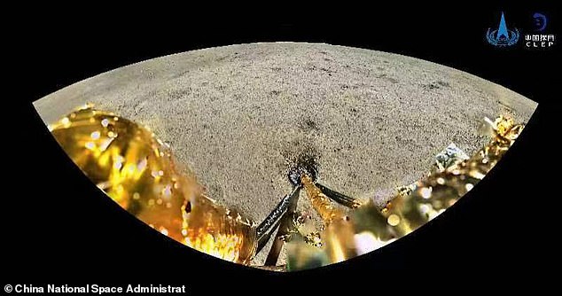 The lander has collected about 4.4 pounds (2 kg) of rocks and regolith from the lunar surface which it has now transported safely to Earth.