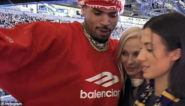 Recent Instagram snaps show the lookalike younger brother looking friendly with the American rapper.