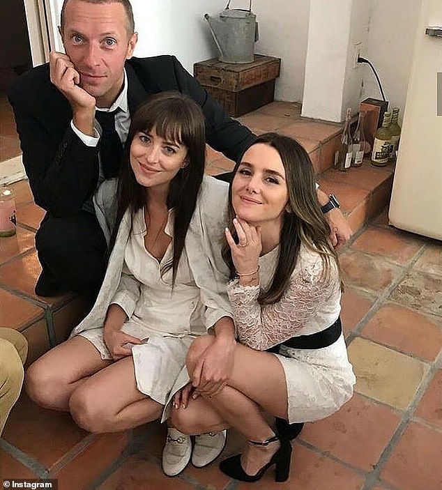 Dakota and Jeremy's friendship goes back years, due to Dakota's strong bond with Jeremy's ex-wife, Addison Timlin (pictured at Addison and Jeremy's wedding to her partner Chris Martin).