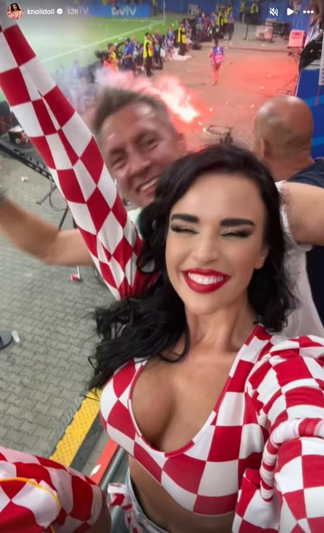 Knoll (front) has been photographed following Croatia throughout Croatia's Euro 2024 campaign.