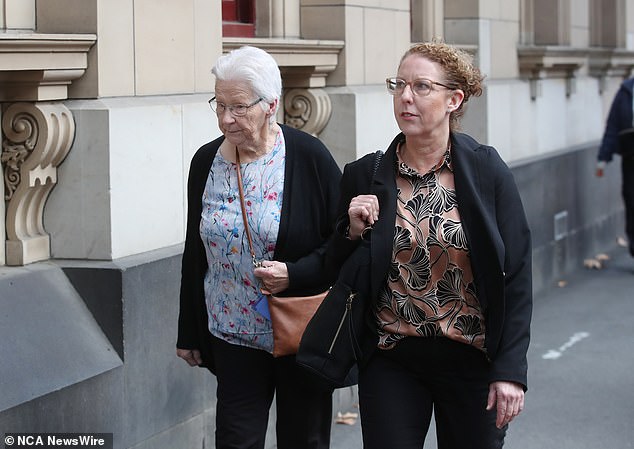 Widow Robyn Hill (left) and daughter Debbie (right) testified during the trial.