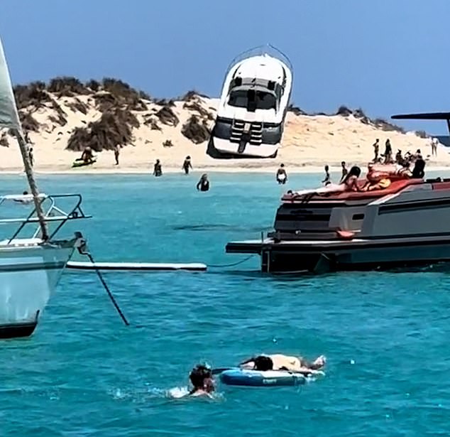 It is speculated that the ship must have been traveling at a speed of 35 knots to end up crashing in the sand dunes in this way.