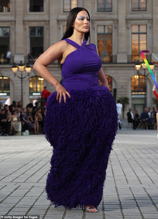 Graham walks the runway during Vogue World: Paris at Place Vendome on Monday in Paris