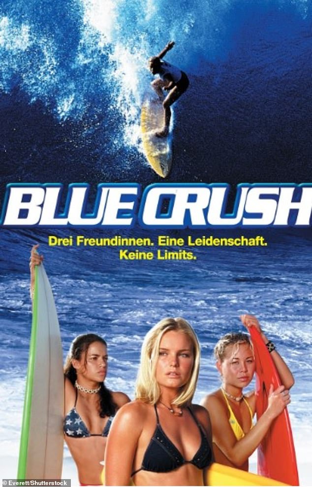 Perry appeared in the 2002 hit Blue Crush, starring Kate Bosworth, Michelle Rodriguez and Sanoe Lake.