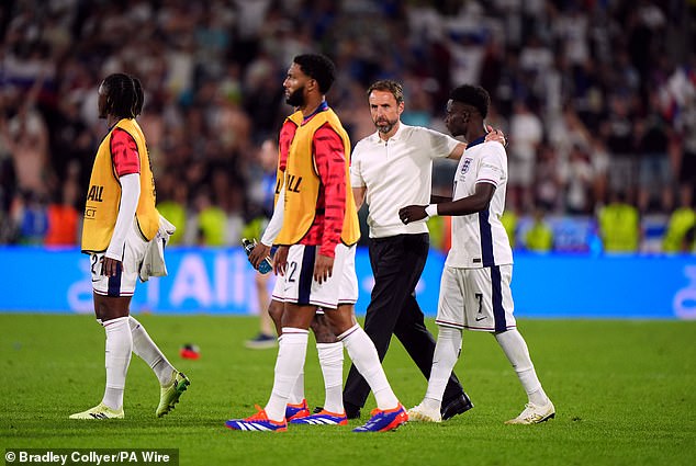 The England manager was booed when he approached the Three Lions fans to thank them for their support.