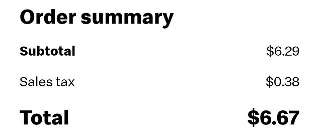 Customer Meghan Porro also expressed confusion over the price of her order.