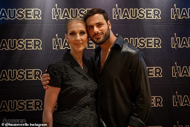 On Sunday, HAUSER uploaded photos he took with Celine and their children backstage and said it was 