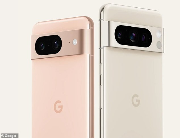 In October 2023, Google launched two new smartphones: the £699 Pixel 8 (left) and the £999 Pixel 8 Pro (right).