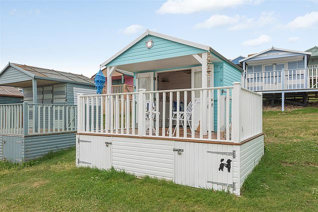 This glorious cottage in Whitstable, Kent can be yours between 9.30am and 5.30pm for £140. From the covered balcony you can enjoy a stunning view of the coast, as shown below.