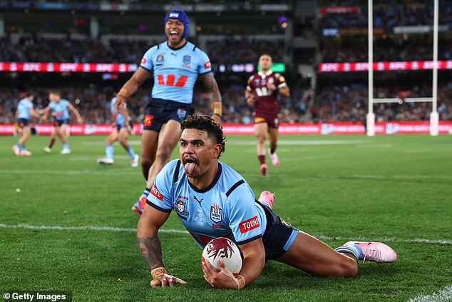 The former football star took to Facebook to praise NSW gun Latrell Mitchell.