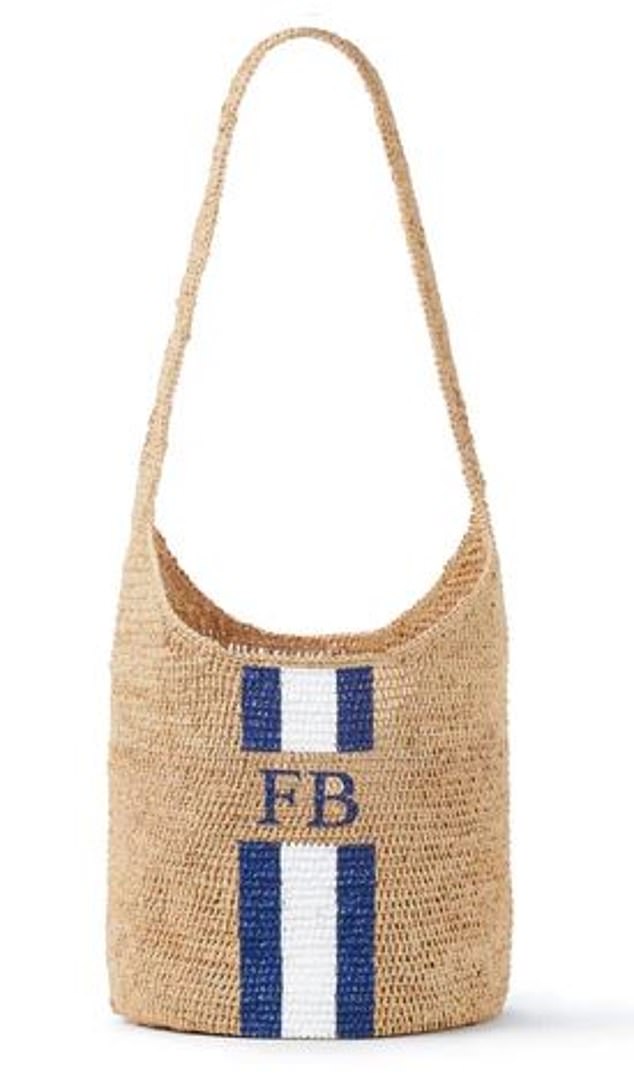 Personalized raffia bag, £170, raefeather.com