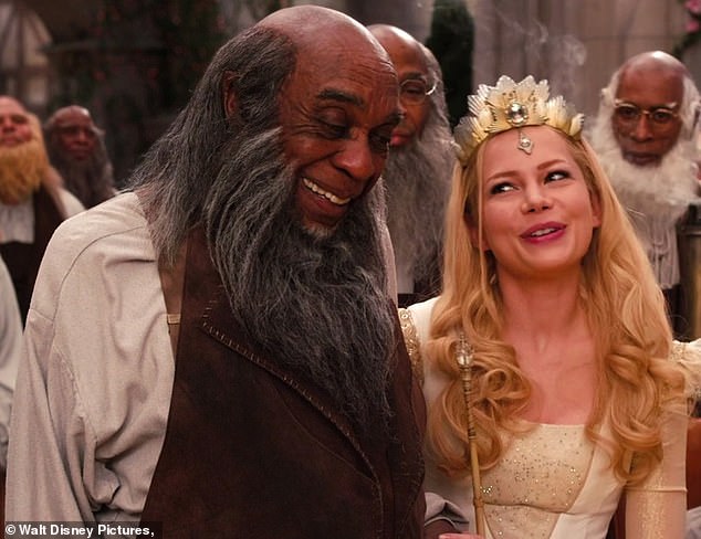 His roles ranged from Louisiana Slim in the 1979 blaxploitation film The Hitter to Master Tinker in the 2013 Disney fantasy Oz the Great and Powerful (pictured with Michelle Williams).