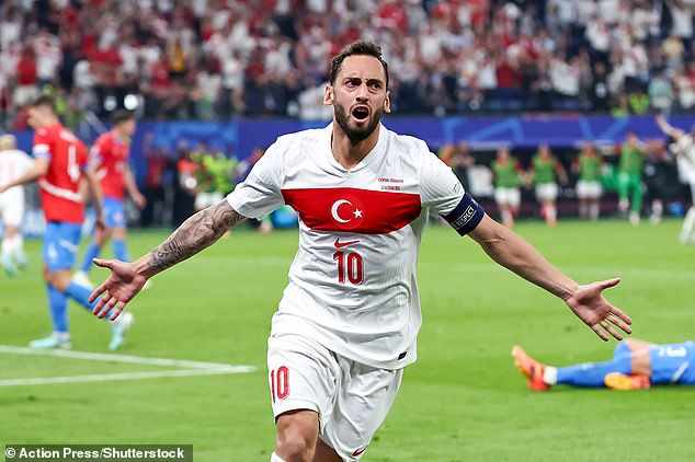 Hakan Calhanoglu's technique was perfect and he scored to give his team the lead from the start.