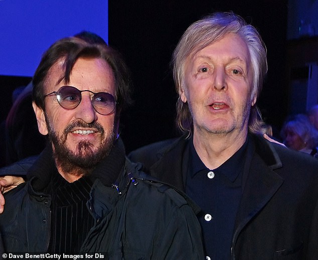 McCartney hosted his Beatles bandmate Ringo Starr at his home for the party. Photographed in 2022 in London