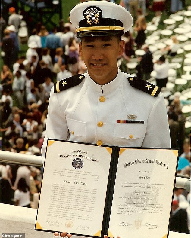 Cao joined the Naval Academy after graduating from Thomas Jefferson High School for Science and Technology.