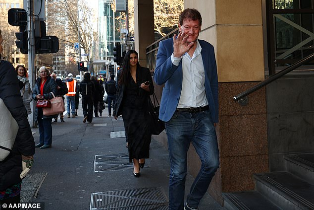 Ricky Nixon outside a Melbourne court on Thursday