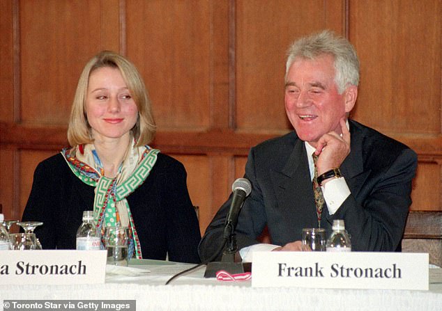 Belinda Stronach eventually countersued her father, saying he had lost a huge amount of money on his pet projects (pictured with daughter Belinda).