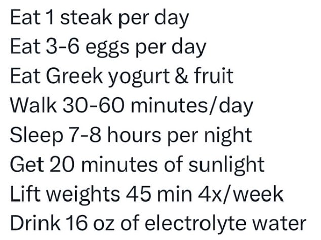 Daily menu: What Bear says he does every day to stay healthy