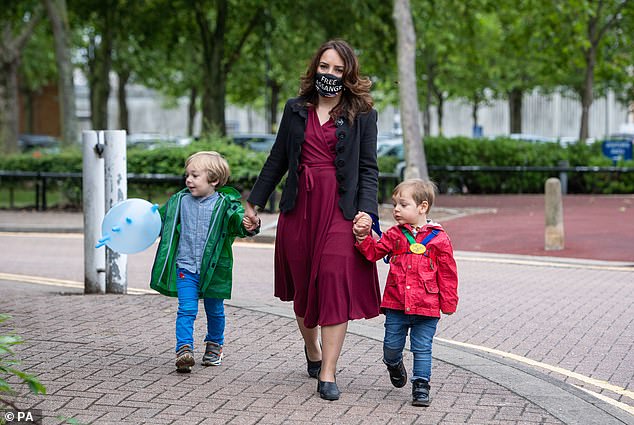 Julian and Stella have two sons, Gabriel (left) and Max (right), who were conceived while their father was hiding in the Ecuadorian embassy to avoid extradition to the United States (file image)