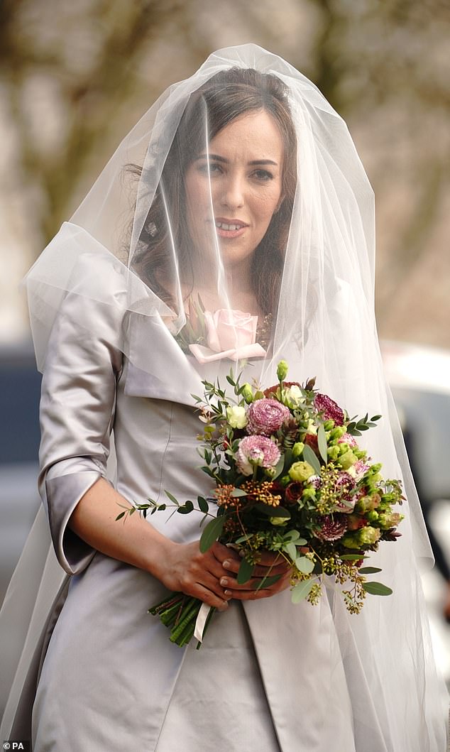 Stella appeared in front of HMP Belmarsh in March 2022 wearing a long wedding dress and one of designer Vivienne Westwood's signature corsets (file image).