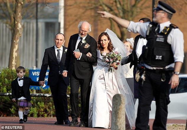 Stella Moris leaves HMP Belmarsh prison after her wedding to WikiLeaks founder Julian Assange in London, Britain, on March 23, 2022 (file image)