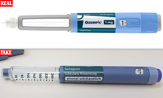 Semaglutide has been shown to help users lose up to 33 pounds (15.3 kg) on ​​average over 68 weeks. The treatments trick the brain into thinking it is full, dramatically reducing appetite and preventing users from overeating. However, huge global demand has caused counterfeit versions to flood the market. Health officials have already seized more than 600 potentially fake Ozempic pens across the UK since the beginning of 2023.