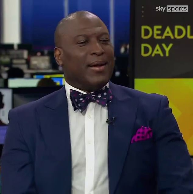 Campbell (pictured) was often seen wearing a bow tie during appearances for the likes of Sky Sports.