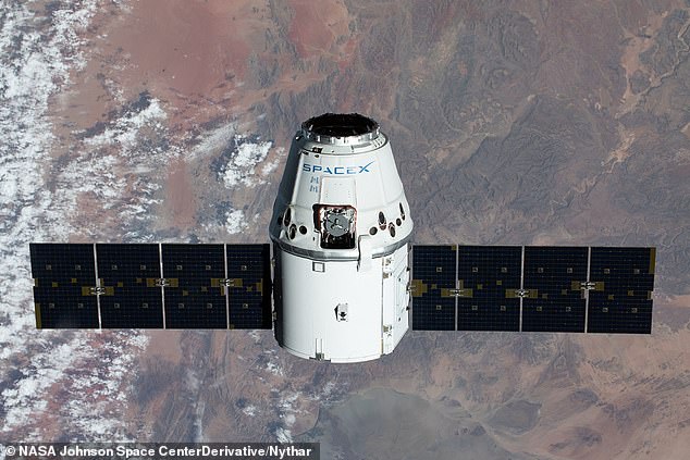 Pictured is SpaceX's Cargo Dragon approaching the ISS in 2020. SpaceX has already developed a spacecraft that can transport crew and cargo to the space station.