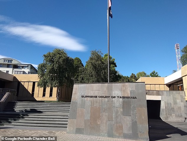 Justice Tamara Jago of the Supreme Court of Tasmania (pictured) praised the bravery of Whiting's son, who intervened to try to stop his father from killing his mother.