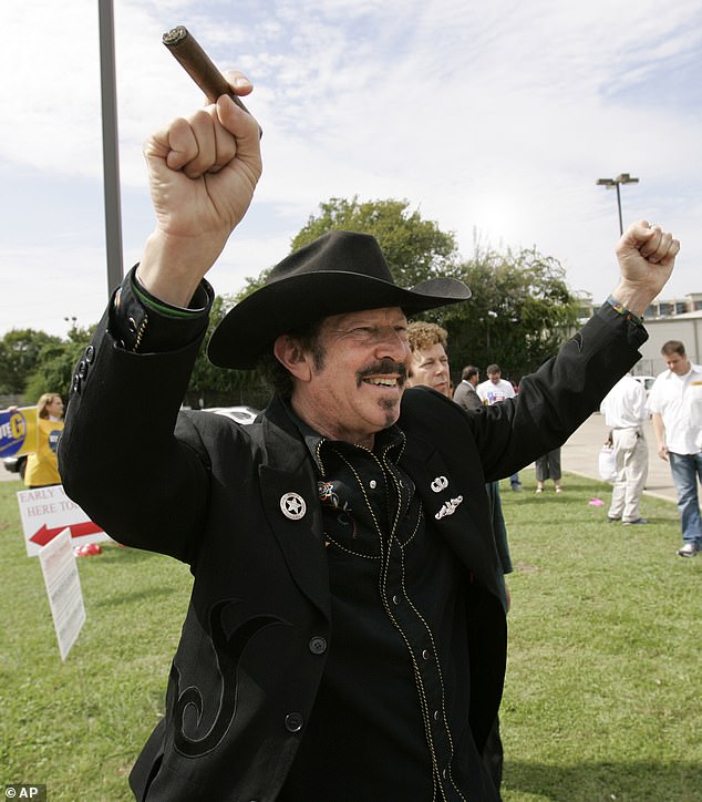 Friedman ran for Texas governor against incumbent Rick Perry in 2006 and, despite a colorful campaign, came fourth in the race, seen here during the race.