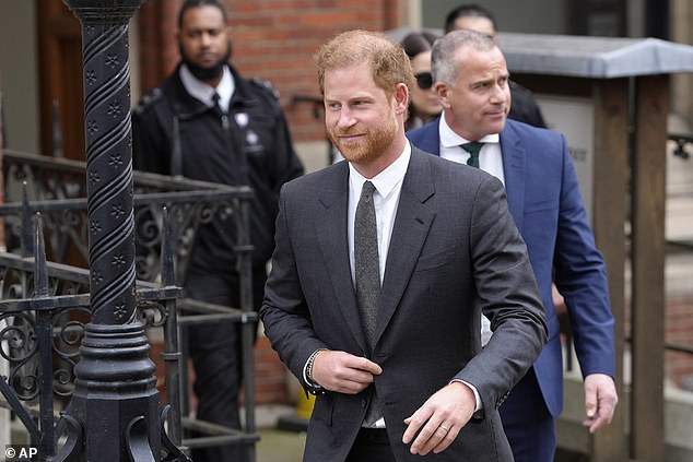 Prince Harry leaves the Palace of Justice in London, March 30, 2023