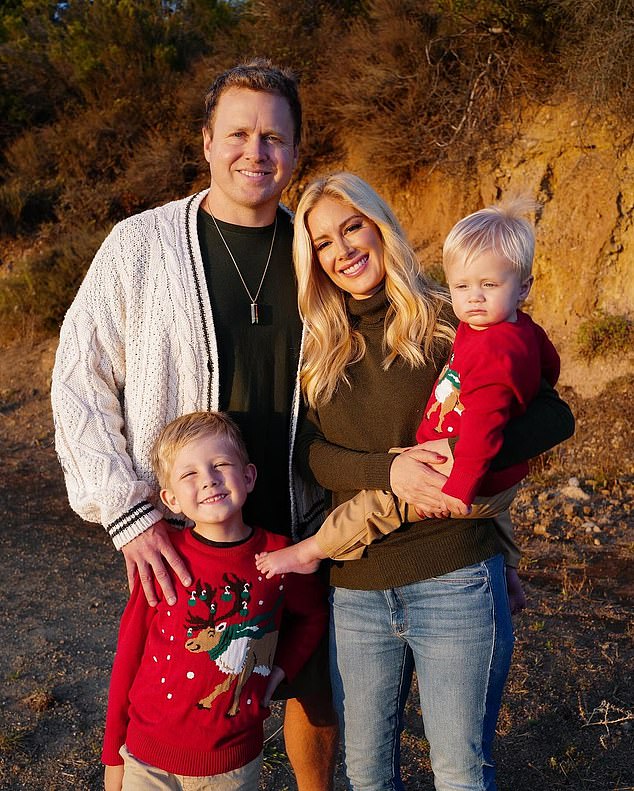 Heidi, pictured with her husband Spencer Pratt and their two sons Gunner, 6, and Ryker, 18 months, says she has been 